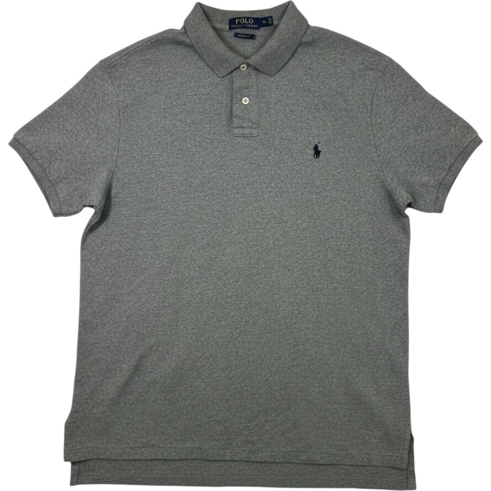 Polo Ralph Lauren Custom Polo Polo Shirt Men XL Heather Gray Short Sleeve Preppy